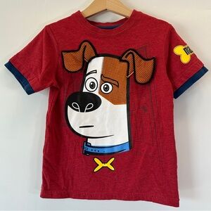 RARE Secret Life of Pets 5T Unisex Kids Max‎ Dog Tee Illumination Entertainment